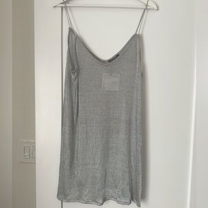 Zara silver mesh dress / bikini cover up NWT size: M